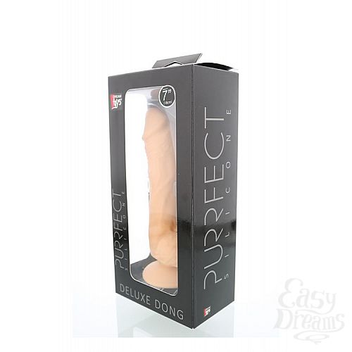  2     PURRFECT SILICONE DELUXE DONG 7INCH - 18 .