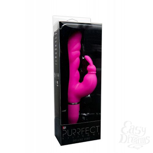  2       PURRFECT SILICONE DELUXE DUO VIBE PINK - 18 .