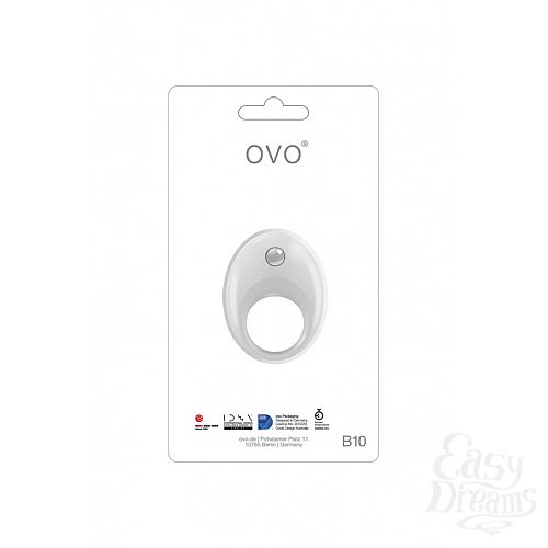  1: OVO   B10 VIBRATING RING WHITE
