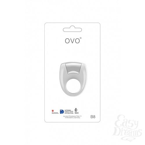  1: OVO   B8 VIBRATING RING WHITE