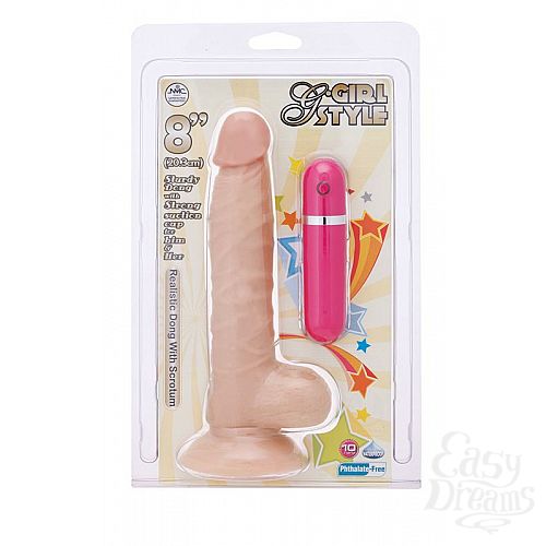 2   -   G-GIRL STYLE 8INCH VIBRATING DONG - 20,3 .