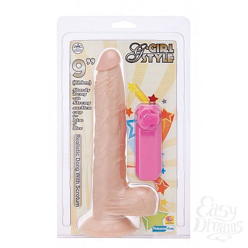  2      G-GIRL STYLE 9INCH VIBRATING DONG - 22,9 .