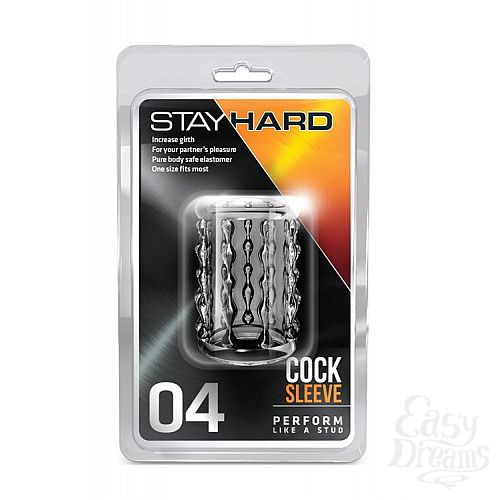  2      STAY HARD COCK SLEEVE 04 CLEAR