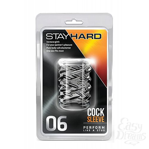  2       STAY HARD COCK SLEEVE 06 CLEAR