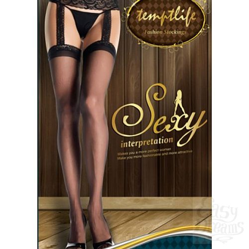 Фотография 1:  Колготки, имитирующие пояс с чулками - Temptlife  Фотография 1:  Колготки, имитирующие пояс с чулками - Temptlife