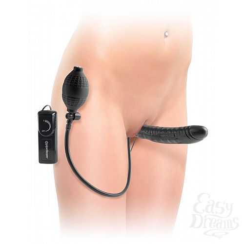  1:      Inflatable Vibrating Strapless Strap-On - 16,5 .