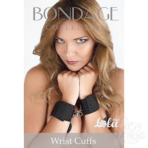  1:  LOLA TOYS    Bondage Collection Wrist Cuffs One Size 1051-01Lola