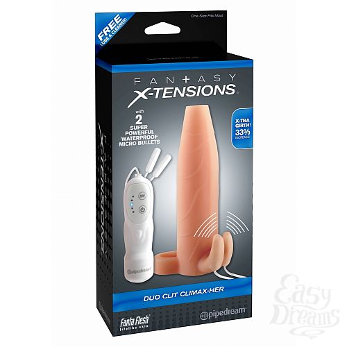  2 PipeDream   X-Tensions Duo Clit Climax-Her, 15,5 . 