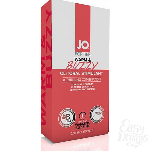  1: SYSTEM JO,    JO WARM & BUZZY - CLITORAL CREAM - 10mL