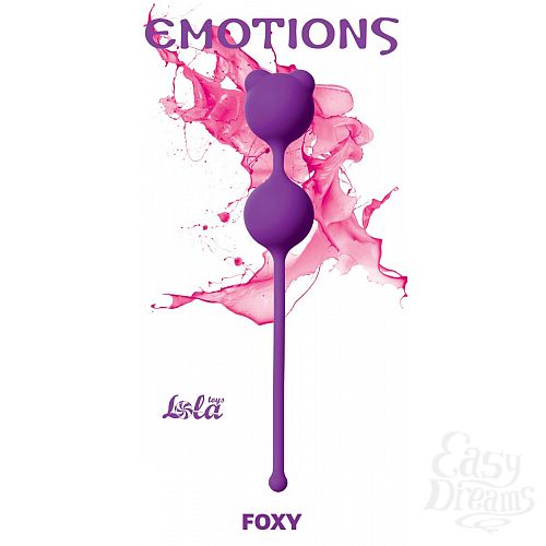 Фотография 1:  Фиолетовые вагинальные шарики Emotions Foxy