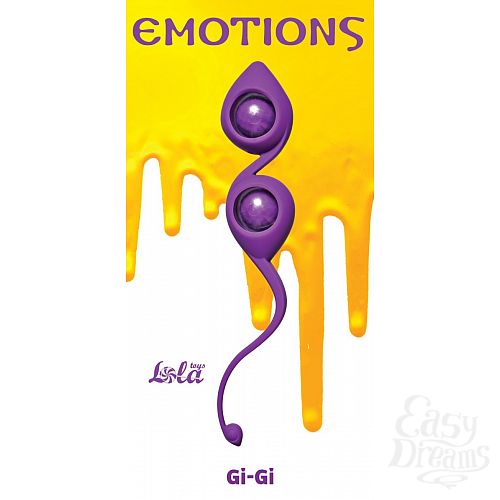 Фотография 1:  Фиолетовые вагинальные шарики Emotions Gi-Gi