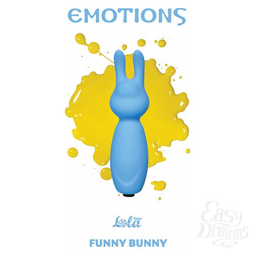  1:  LOLA TOYS    Emotions Funny Bunny  blue 4007-01Lola