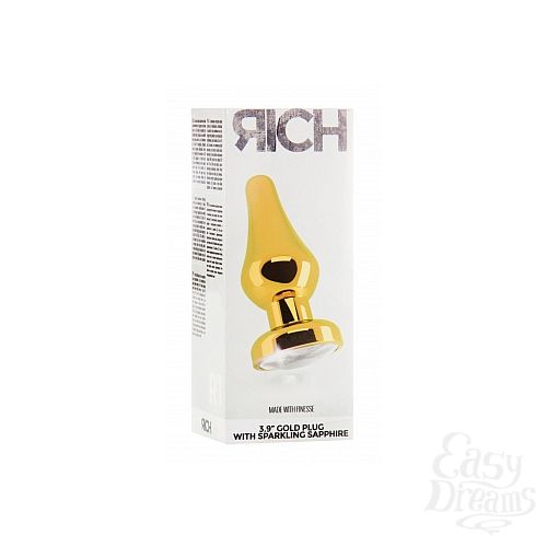 ���������� 2  �������� ������ 3,9 R1 RICH Gold/ Clear Sapphire SH-RIC001GLD