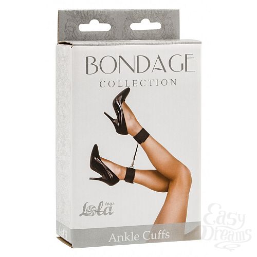  2 LOLA TOYS  Bondage Collection Ankle Cuffs Plus Size, 