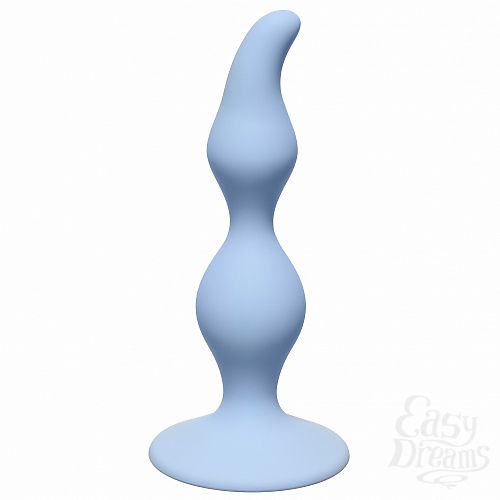  1:  Lola Toys First Time    Curved Anal Plug Blue 4105-02Lola