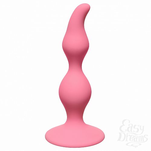  1:  Lola Toys First Time    Curved Anal Plug Pink 4105-01Lola