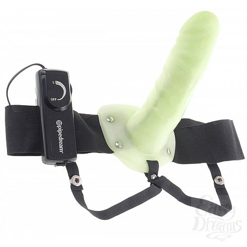  2        For Him or Her  Vibrating Hollow Strap-On - 15 .