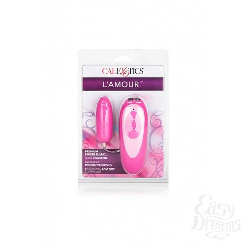  3 California Exotic Novelties  L Amour Premium Power Pack - 8-Speed Bullets-PINK