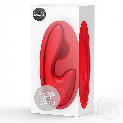 Фотография 13 SenseMax Technology Limited Греющийся вибратор для клитора и точки G - Sensevibe Warm - 16 см, красный, Красный