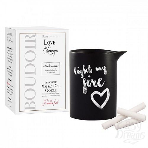  1:      Love In Luxury Seduced Pheromone Soy Massage Candle Forbidden Fruit - 154 .
