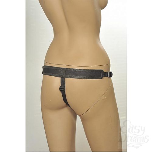  3      Kanikule Leather Strap-on Harness Anatomic Thong