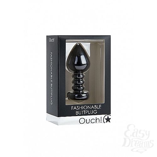  2 Shotsmedia   Fashionable Buttplug Black SH-OU065BLK