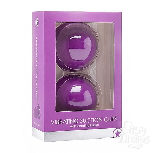  2 Shotsmedia  Vibrating Suction Cup Purple SH-OU159PUR