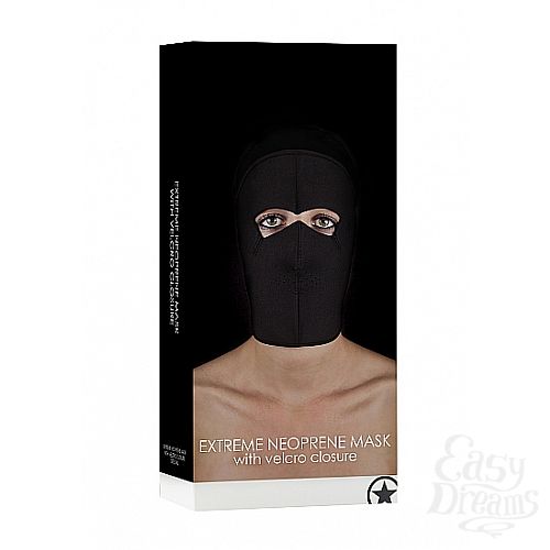  2 Shotsmedia    Extreme Neoprene Mask with Velcro Closures SH-OU178BLK