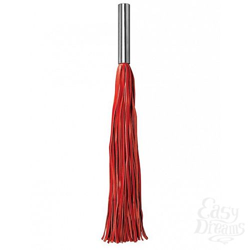  1:    Leather Whip Metal Long - 49,5 .