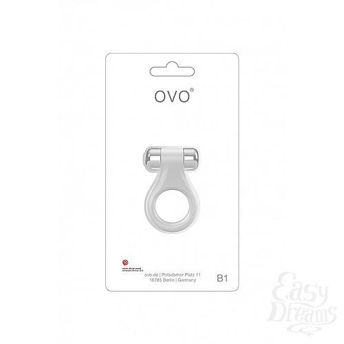  1: OVO  - OVO B1 VIBRATING   RING WHITE/CHROM