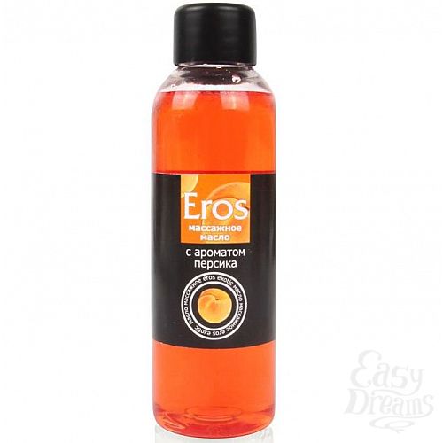 Фотография 1:  Массажное масло Eros exotic с ароматом персика - 75 мл.