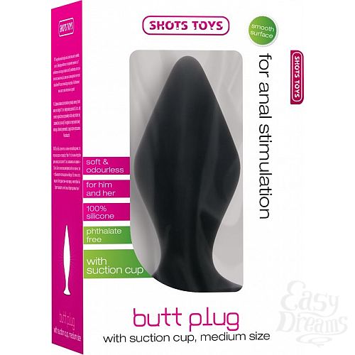  3  ׸    Butt Plug with Suction Cup Medium