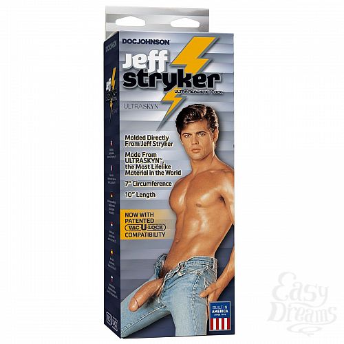  3   Jeff Stryker ULTRASKYN 10  Realistic Cock with Removable Vac-U-Lock Suction Cup - 25,6 .