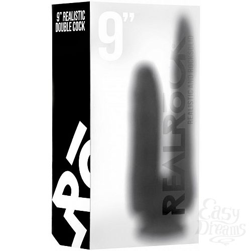  2  ׸ -  Realistic Double Cock 9 Inch - 23 .