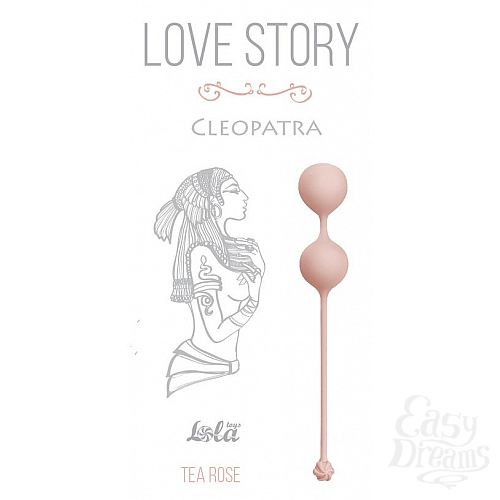 Фотография 1:  Розовые вагинальные шарики Cleopatra Tea Rose