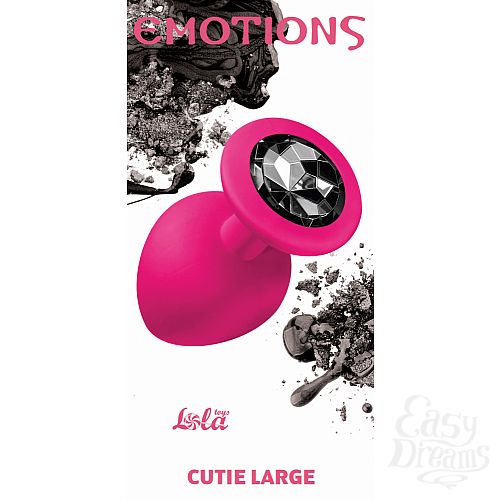  1:  Lola Toys Emotions    Emotions Cutie Large Pink black Crystal 4013-01Lola