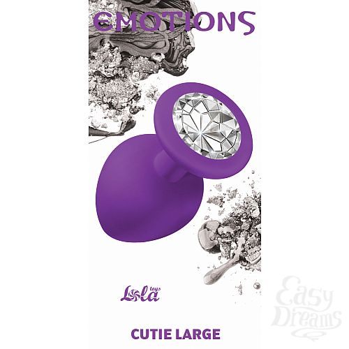  1:  Lola Toys Emotions    Emotions Cutie Large Purple clear crystal 4013-06Lola