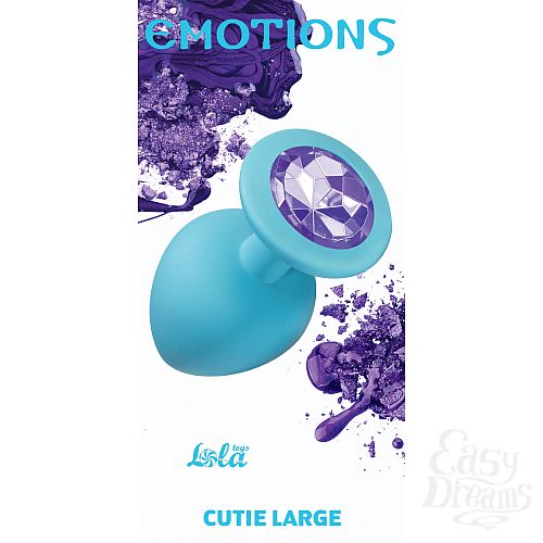  1:  Lola Toys Emotions    Emotions Cutie Large Turquoise light purple crystal 4013-04Lola