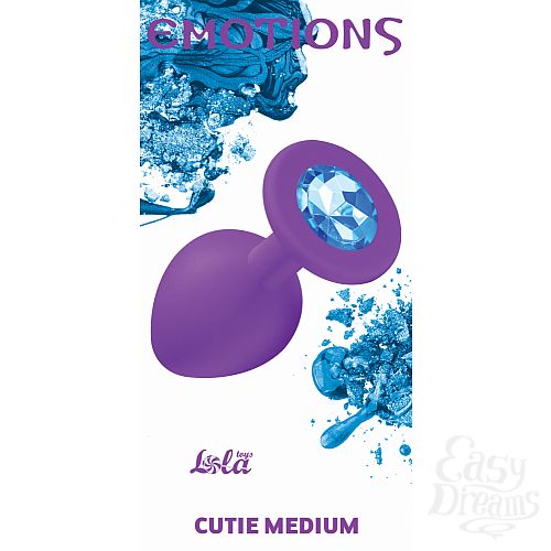  1:  Lola Toys Emotions    Emotions Cutie Medium Purple light blue crystal 4012-05Lola