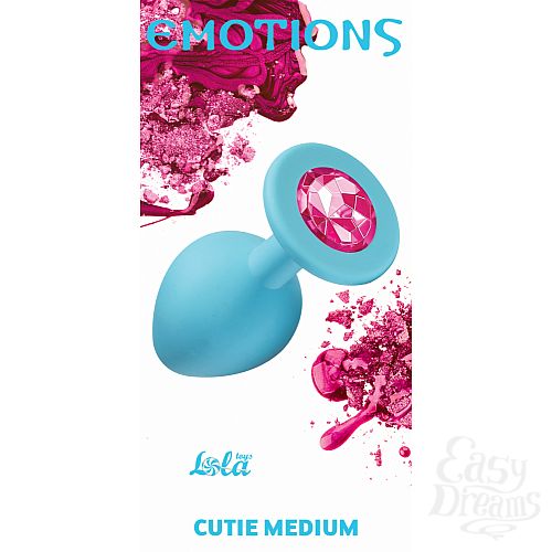  1:  Lola Toys Emotions    Emotions Cutie Medium Turquoise pink crystal 4012-03Lola