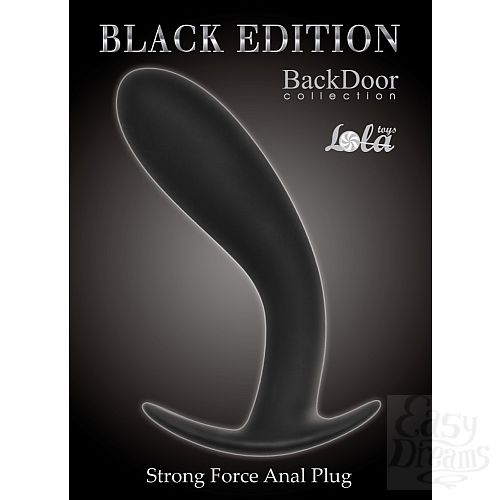  1:  Lola Toys Back Door Collection Black Edition    Strong Force Anal Plug Black 4215-01Lola