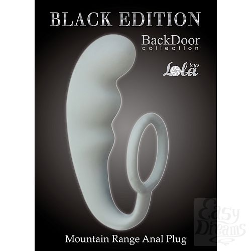  1:  Lola Toys Back Door Collection Black Edition       Mountain Range Anal Plug Grey 4218-02Lola