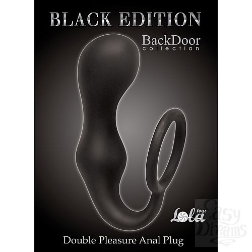  1:  Lola Toys Back Door Collection Black Edition       Double Pleasure Anal Plug Black 4217-01Lola