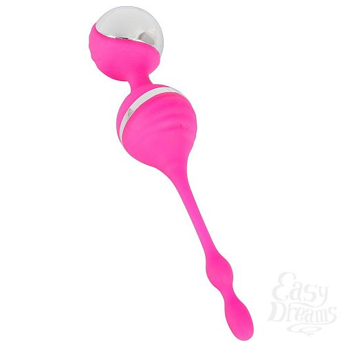 Фотография 2  Розовые вагинальные шарики с вибрацией Smile