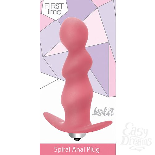 3  Lola Toys First Time      Spiral Anal Plug Pink 5005-02lola