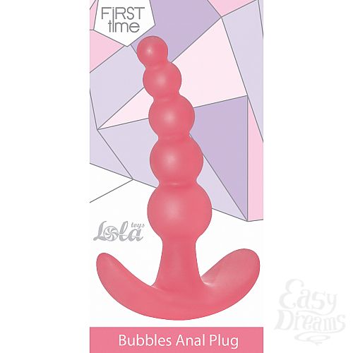  3  Lola Toys First Time    Bubbles Anal Plug Black 5001-01lola