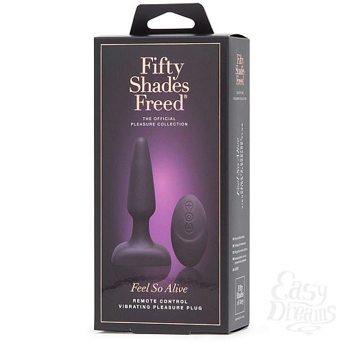  5    Fifty Shades Freed Feel So Alive Rechargeable Vibrating Pleasure Plug - 14 .