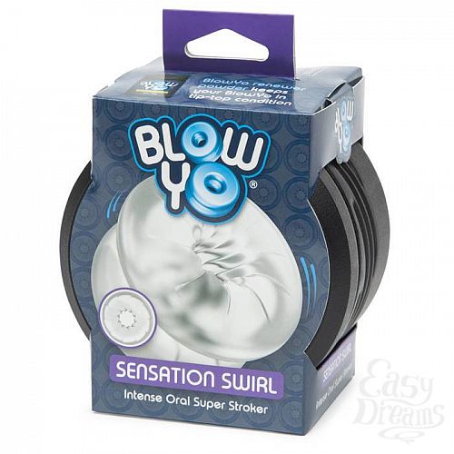  4      BlowYo Sensation Swirl Textured Blowjob Stroker