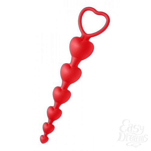  1:     Sweet Heart Silicone Anal Beads - 18,4 .