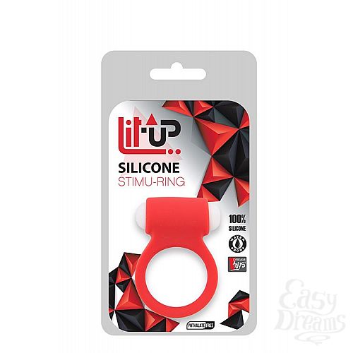  2     LIT-UP SILICONE STIMU RING 3 RED